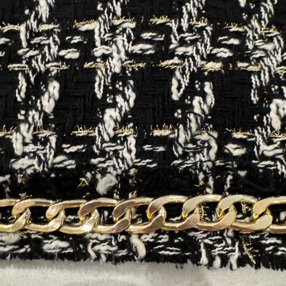 NWT Alice and Olivia CORALIE TOP + ELANA SKIRT in Black & White Set - Picture 9 of 16